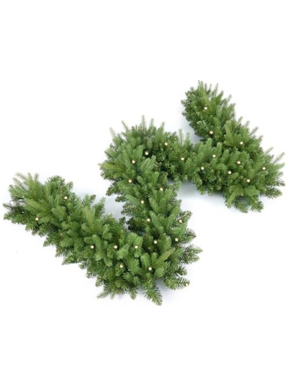 Lighted Christmas Garland 9FT Prelit Holiday Mantel Stair Decor LED